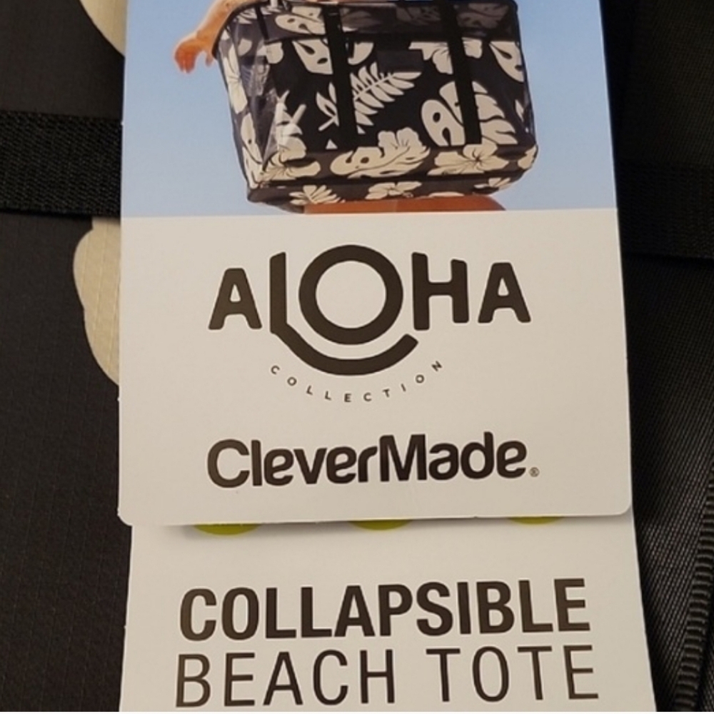 ALOHA Collection CleverMade Collapsible Beach Tote - Picture 8 of 8
